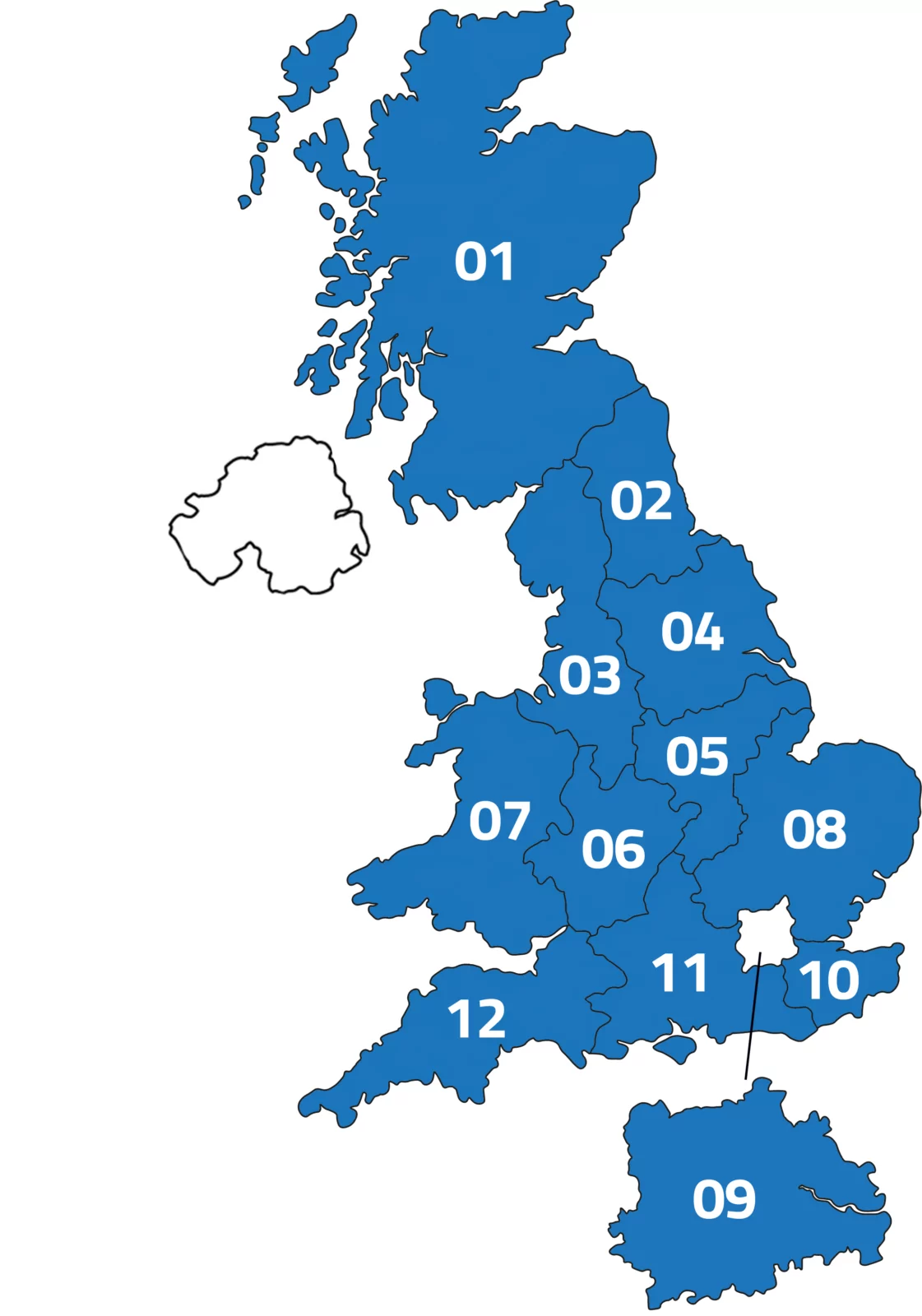 Map of locations where we work